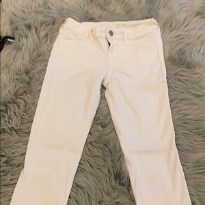 Soft white skinny jeans